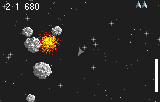 Super Asteroids, Missile Command Screenshot 1